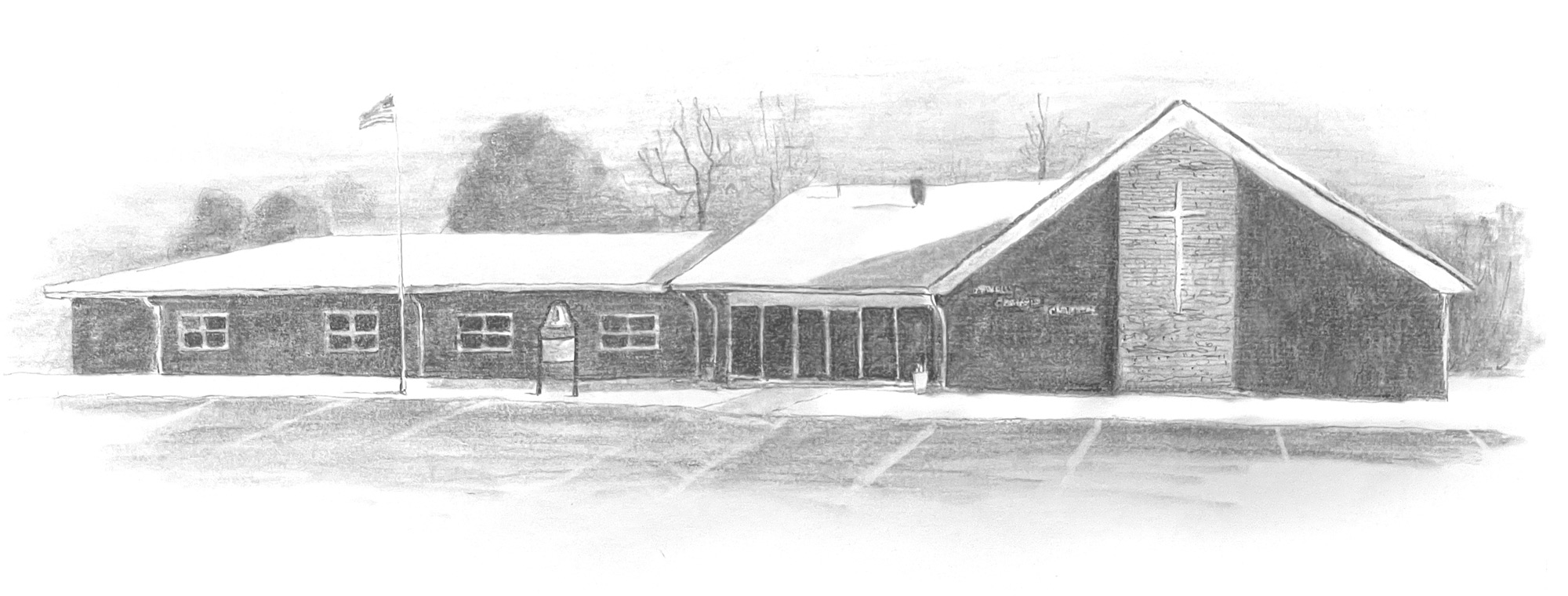 Otwell Christian Church Drawing 